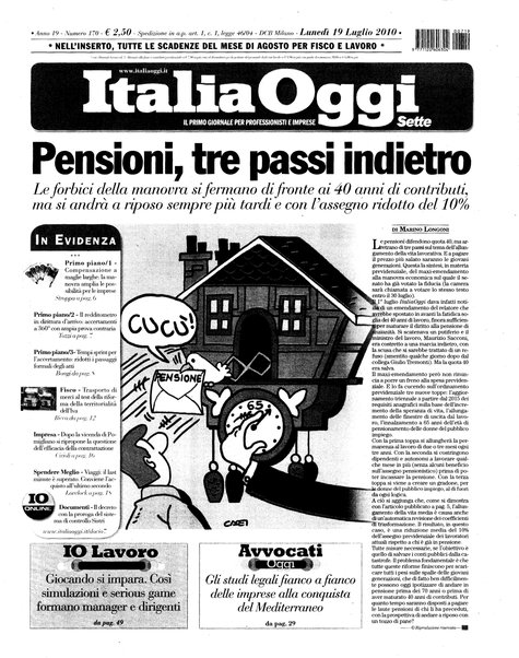 Italia oggi : quotidiano di economia finanza e politica